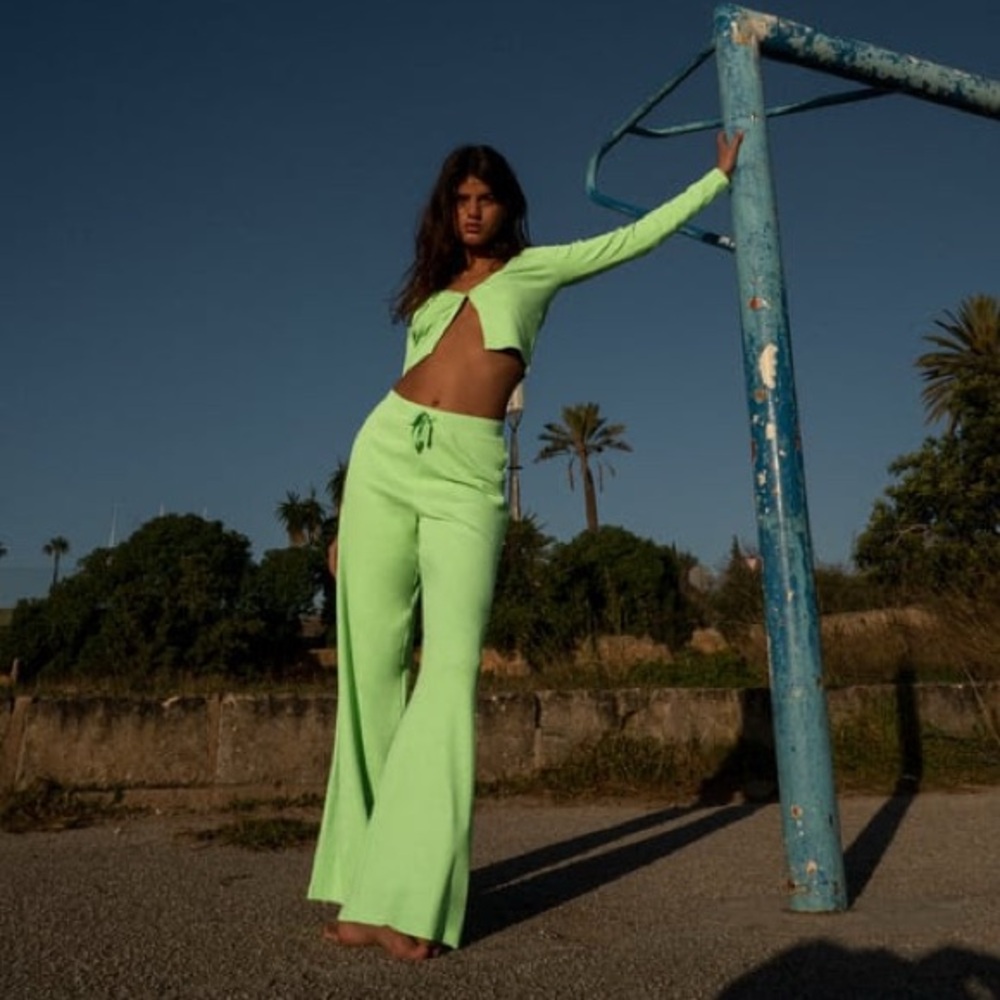 Zara Lime Green Knit Set